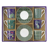 Bögre, csésze Páva mintás porcelán eszpresszó csésze 6 személyes szett Imperial Peacock Coffee Mania