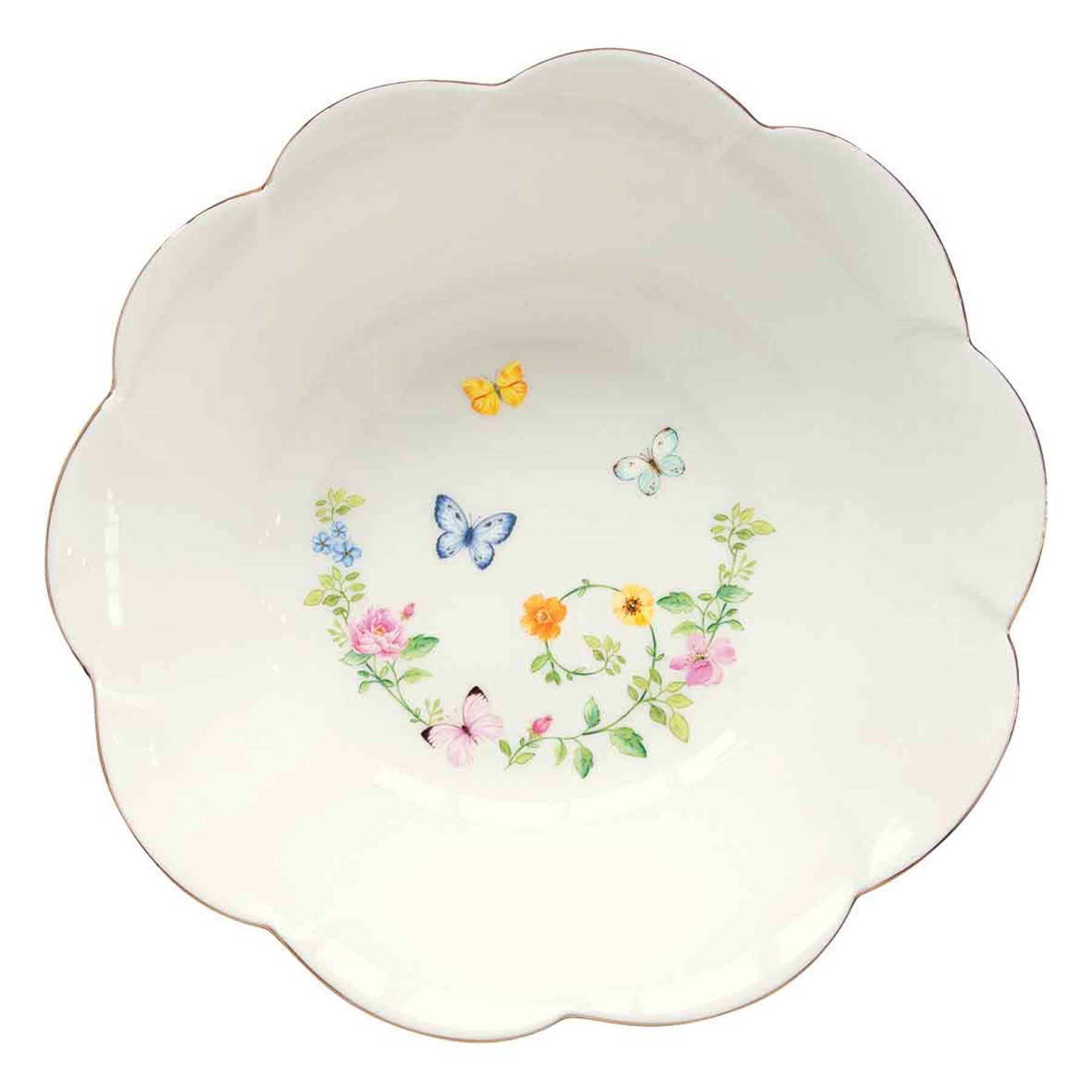 Pillangós porcelán mélytányér Dancing Butterflies