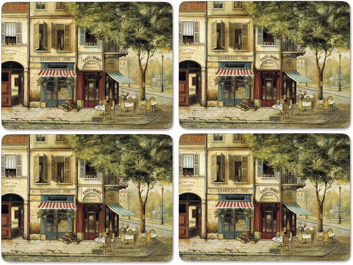 Pimpernel parafa tányéralátét Vintage Paris 40X30 cm 4 db