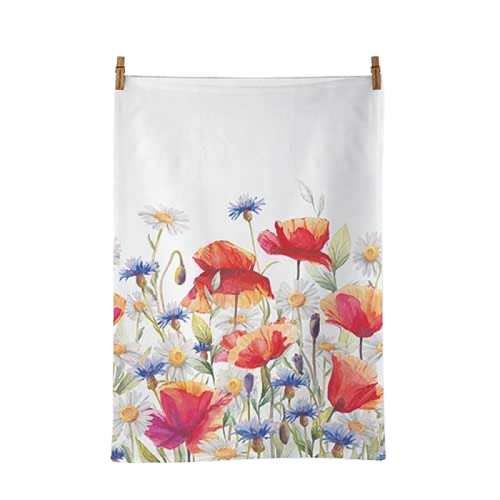 Konyharuha Pipacsos búzavirágos konyharuha Poppies and cornflowers