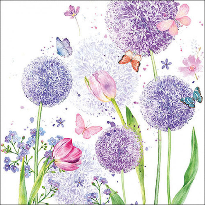 Szalvéta Pllangós tavaszi virágos három rétegű papírszalvéta Flower beauty