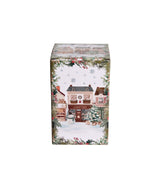 Karácsonyi Porcelán keksztároló 11x19 cm 800 ml díszdobozban Christmas City 2