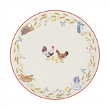 Tányér, étkészlet Porcelán 18 részes rusztikus étkészlet kakasos Country Life
