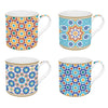 Bögre Porcelán 4 db bögre szett Marrakech
