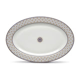 Tálca Porcelán asztali kínáló tál ovális Charles Pozzi Milano