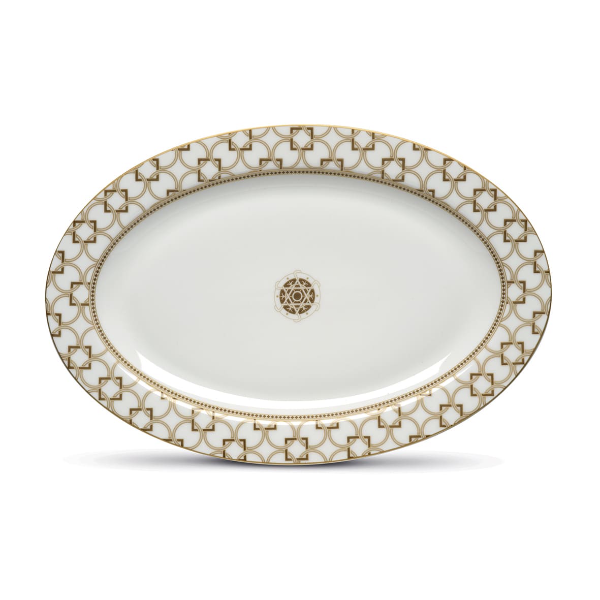 Tálka Porcelán asztali ovális kínáló tál Decó Pozzi Milano