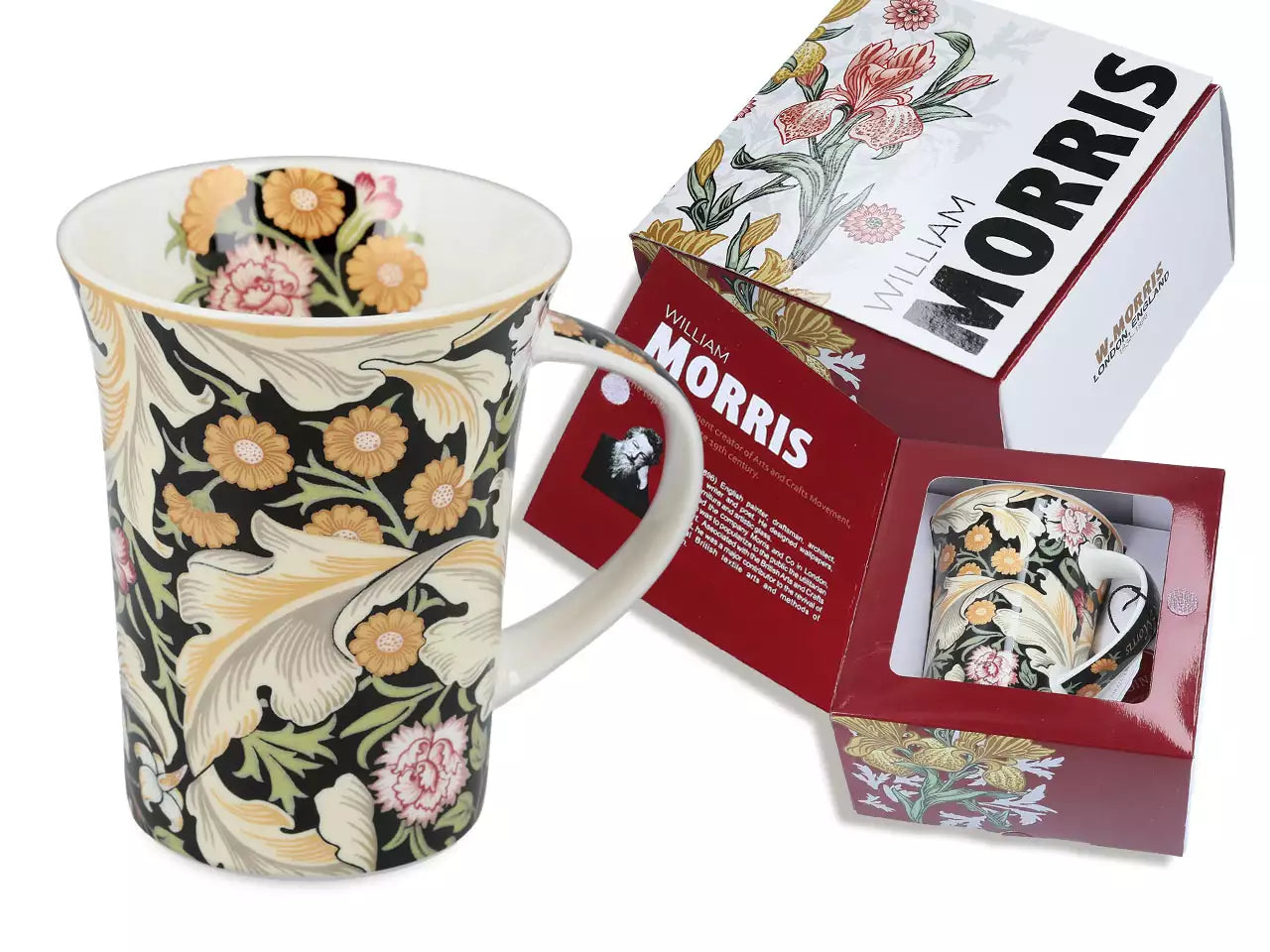 Porcelán bögre 350 ml William Morris mintával