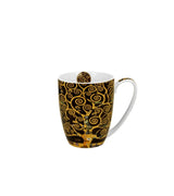 Porcelán bögre 360 ml díszdobozban Gustav Klimt Életfa