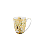 Porcelán bögre 360 ml díszdobozban Gustav Klimt Életfa világos