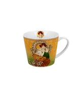 Porcelán bögre 600 ml díszdobozban Mucha Topáz