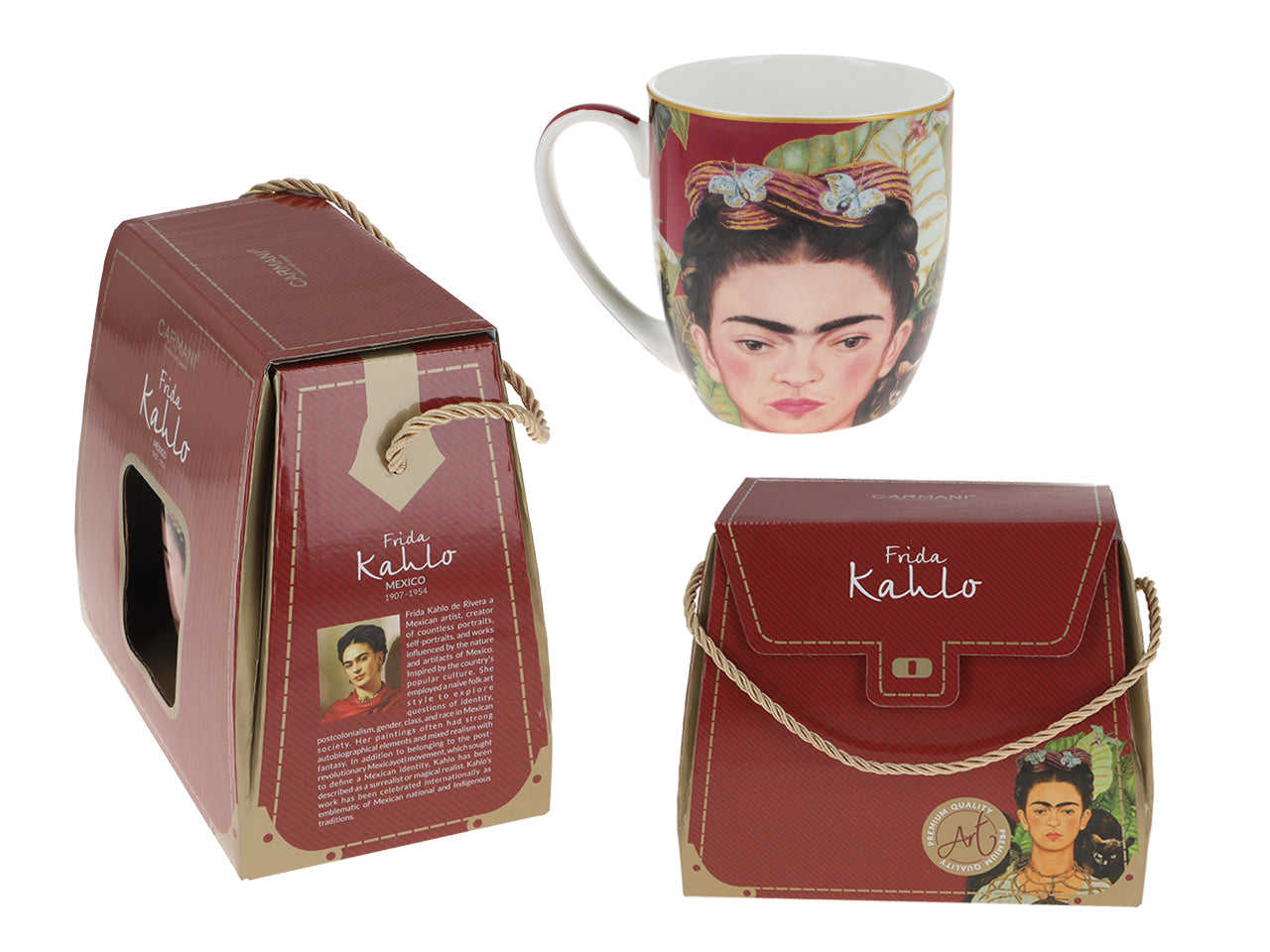 Bögre, csésze Porcelán bögre díszdobozban 380 ml Frida Kahlo