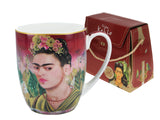 Bögre, csésze Porcelán bögre díszdobozban 380 ml Frida Kahlo Önarckép