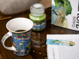 Bögre, csésze Porcelán bögre Monet Vízililiom díszdobozban