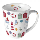 Porcelán bögre tengeri mintás Nautical items