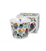 Bögre, csésze Porcelán cicás bögre 600 ml díszdobozban Macskák a csészékben