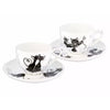 Bögre, csésze Porcelán cicás csésze szett díszdobozban 250 ml