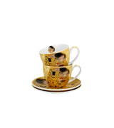 Porcelán csésze 270 ml 2 személyes díszdobozban Gustav Klimt A Csók