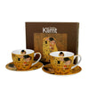 Porcelán csésze 270 ml 2 személyes díszdobozban Gustav Klimt A Csók