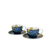 Porcelán csésze 270 ml 2 személyes díszdobozban Van Gogh Csillagos Éj