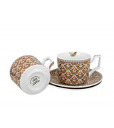 Bögre, csésze Porcelán csésze két személyes szett díszdobozban pillangó Papilio
