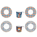 Bögre, csésze Porcelán eszpresszó kávés csésze 6 személyes Tokyo Coffee Mania