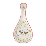 Fakanáltartó Porcelán fekvő fakanáltartó 26x12 cm kakasos Country Life