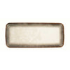 Porcelán hosszúkás asztali kínáló tál 36x16 cm barna Easy Life NUANCES Brown