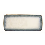 Porcelán hosszúkás asztali kínáló tál 36x16 cm kék Easy Life NUANCES Blue