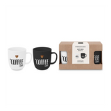 Bögre Porcelán kávés bögre dobozban 2db-os Coffee Lover