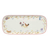Tálca Porcelán kínáló tálca 40x17,5 cm kakasos Country Life