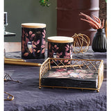 Konyhai tároló Porcelán konyhai tároló edénybambusz tetővel szilikon zárógyűrűvel Cinege Lovely chickadee kicsi