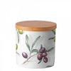 Konyhai tároló Porcelán konyhai tároló szilikon gyűrűvel olívás Delicious olives kicsi
