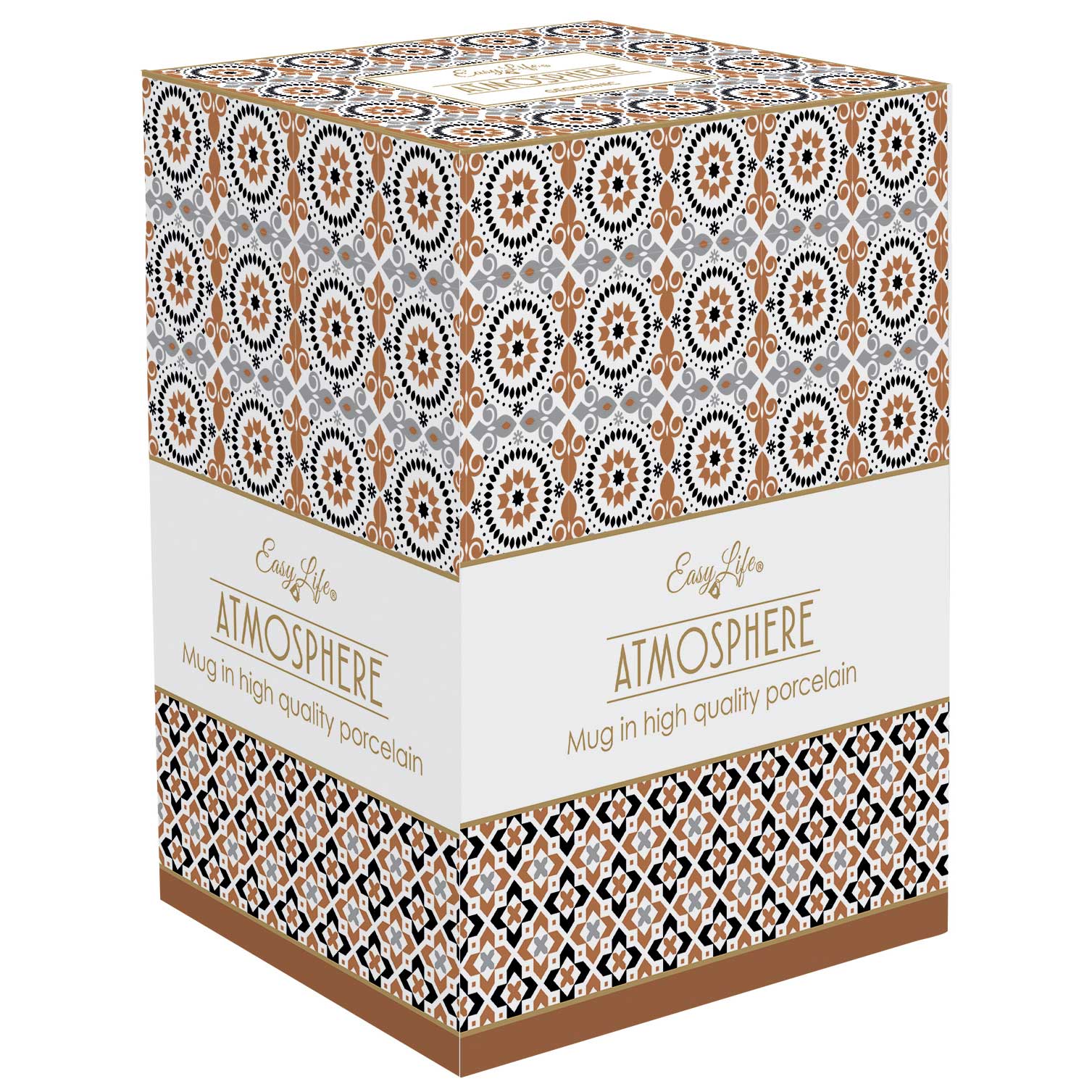 Bögre, csésze Porcelán nagy bögre 600 ml Geoethnic
