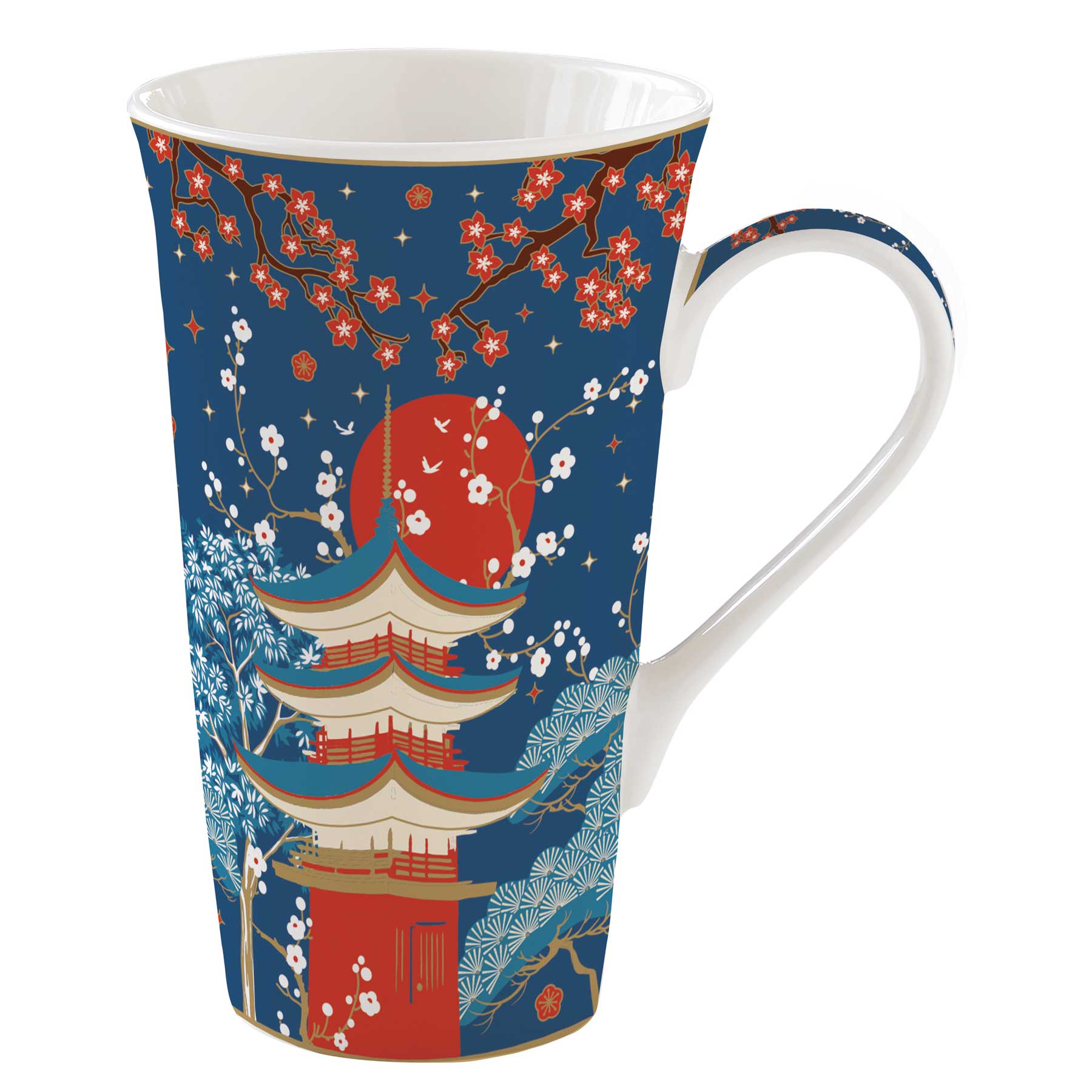 Bögre, csésze Porcelán nagy bögre 600 ml Tokyo Coffee Mania díszdobozban