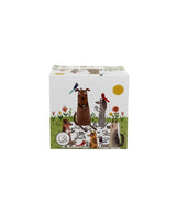 Bögre, csésze Porcelán nagy kutyás bögre díszdobozban Kutyák pikniken 650 ml