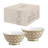 Tálka Porcelán tálka 2 db szett 11 cm Decó Pozzi Milano