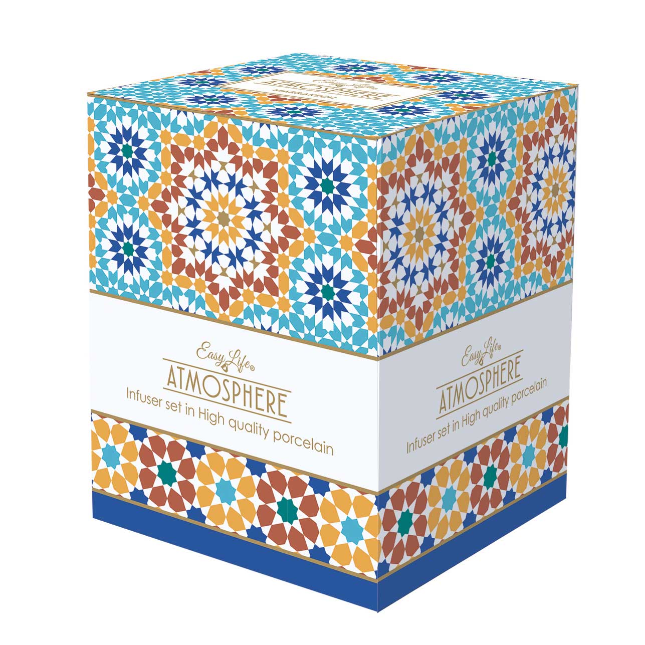 Bögre Porcelán teásbögre fém szűrővel Marrakech