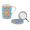 Bögre Porcelán teásbögre fém szűrővel Marrakech