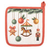 Karácsonyi edényalátét 20x20 cm pamut Christmas Carousel Dream