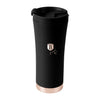 Rozsdamentes acél kávés termosz 500 ml matt fekete rose gold Black Rose Collection