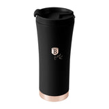 Rozsdamentes acél kávés termosz 500 ml matt fekete rose gold Black Rose Collection