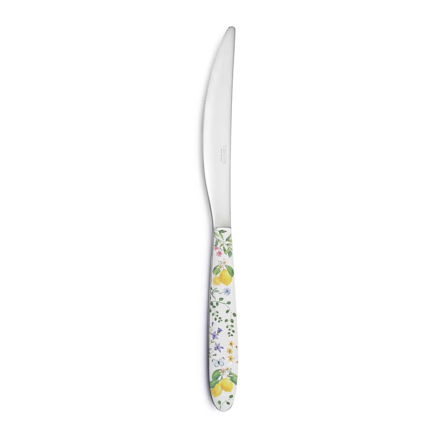 Evőeszköz Rozsdamentes acél kés műanyag citrom dekorborítású nyéllel Fleurs et Citrons