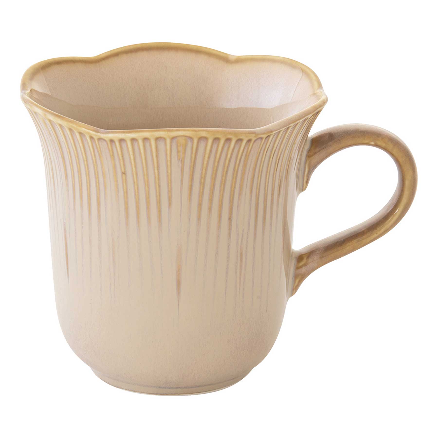 Bögre Rusztikus porcelán bögre 320 ml Fleuri Terracotta