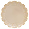 Tányér, étkészlet Rusztikus porcelán desszertes tányér Fleuri Terracotta