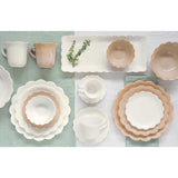 Tálka Rusztikus porcelán sültes kínáló tál Fleuri Terracotta