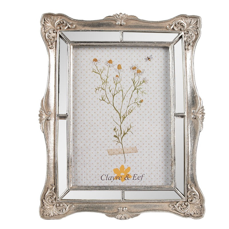 Képkeret Sarok díszes fényképkeret 13x18 cm ezüstös