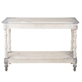 Vintage antikolt konzolasztal fehér – 110 × 35 × 78 cm