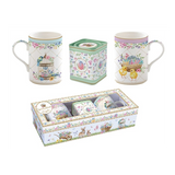 Spring Bloom húsvéti porcelán bögre 350 ml 2 db szett fémdobozzal papír díszdobozban