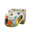 Bögre, csésze Színes cicás porcelán bögre díszdobozban - 430 ml - Garden Felines