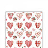 Szalvéta Szíves háromrétegű papírszalvéta 25x25 cm 20db-os Lovely Hearts